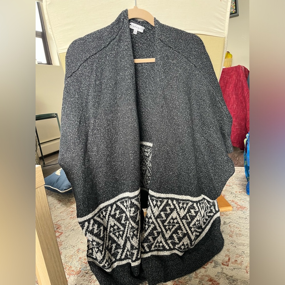 🍄Community by Aritzia Cotton Blend Shawl/Cardigan Oversized